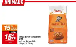 Netto NETTO Croquettes pour grands chiens offre