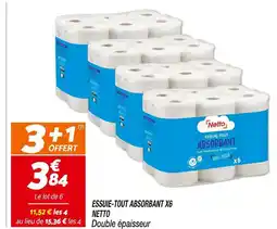 Netto NETTO Essuie-tout absorbant x6 offre