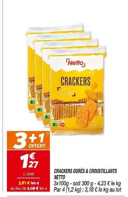 Netto Netto Crackers Dorés & Croustillants offre