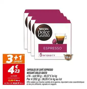 Netto NESCAFÉ DOLCE GUSTO Capsules de café Espresso offre