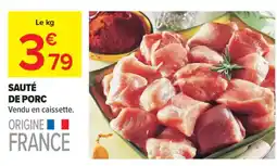 Carrefour Sauté de porc offre