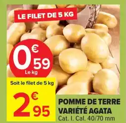 Carrefour Pomme de terre variété agata offre