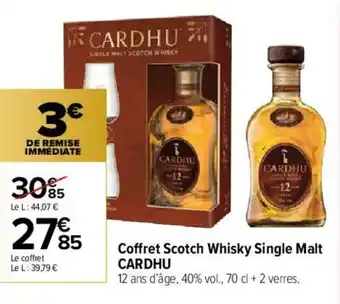 Carrefour Market Coffret Scotch Whisky Single Malt offre