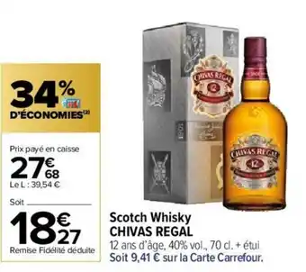 Carrefour Market Scotch Whisky Chivas Regal offre