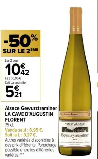 Carrefour Market Alsace Gewurztraminer La Cave d'Augustin offre