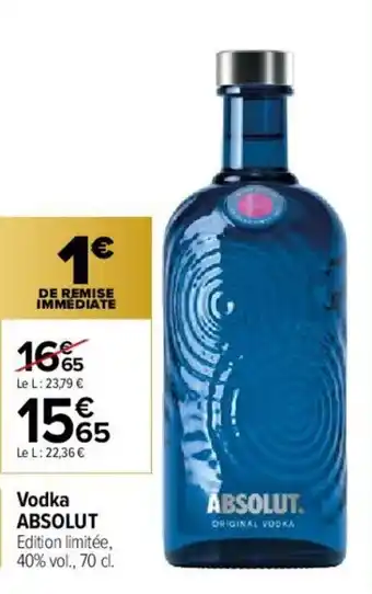 Carrefour Market Vodka Absolut offre