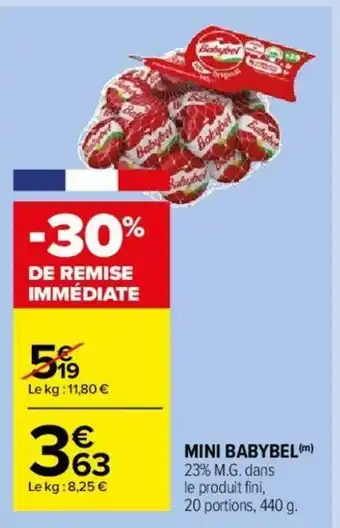 Carrefour Market Mini Babybel offre
