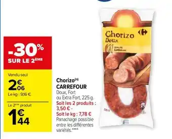 Carrefour Market Chorizo carrefour offre