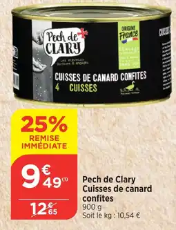 Maximarché PECH DE CLARY Cuisses de canard confites offre