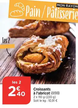 Maximarché Croissants à l'abricot offre