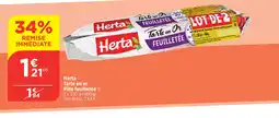 Maximarché HERTA Tarte en or Pâte feuilletée offre