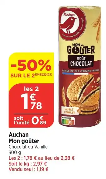 Maximarché AUCHAN Mon goûter offre