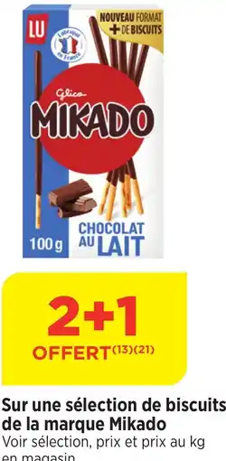 Maximarché LU Sur une sélection de biscuits de la marque Mikado offre