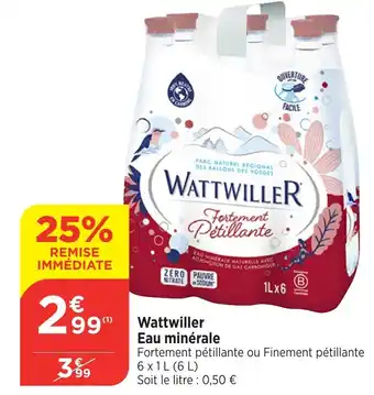 Maximarché WATTWILLER Eau minérale offre