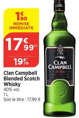 Maximarché CLAN CAMPBELL Blended Scotch Whisky offre