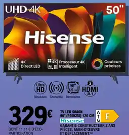 E.Leclerc Hisense TV LED 50A6N offre