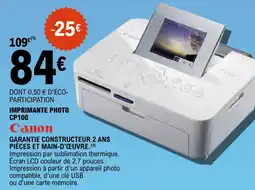 E.Leclerc Canon imprimante photo CP100 offre