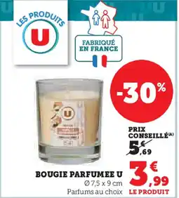 Super U Bougie parfumee u offre