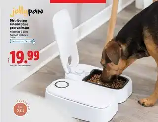 Lidl jollypaw Distributeur automatique pour animaux offre