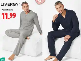 Lidl LIVERGY Pyjama homme offre