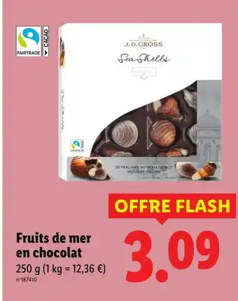 Lidl J.D. Gross Fruits de mer en chocolat offre