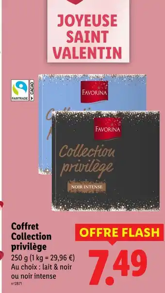 Lidl FAVORINA Coffret collection privilège offre