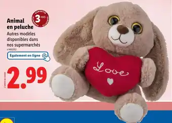 Lidl Animal en peluche offre