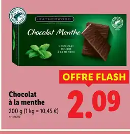 Lidl Chocolat à la menthe offre