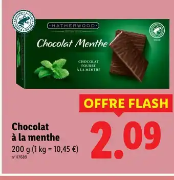 Lidl Chocolat à la menthe offre