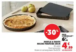 Super U Moule a tarte micro perfore offre