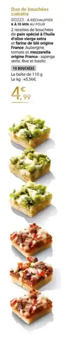 Thiriet Duo De Bouchées Ciabatta offre