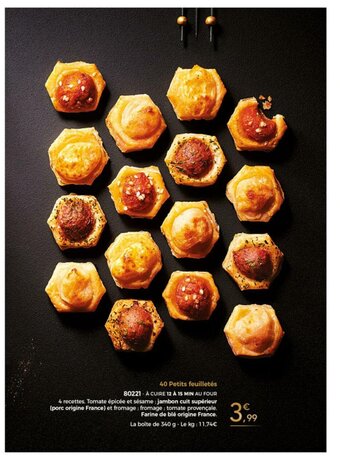 Thiriet 40 Petits Feuilletés offre