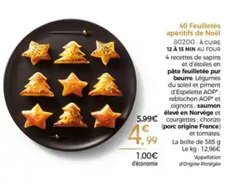 Thiriet 40 Feuilletés Apéritifs De Noel offre