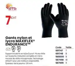 Au Forum du Bâtiment Atg - gants nylon et lycra maxiflex offre