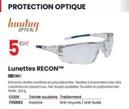 Au Forum du Bâtiment Bouton - lunettes recon offre