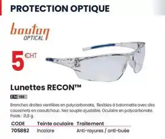 Au Forum du Bâtiment Bouton - lunettes recon offre