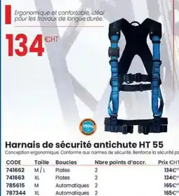 Au Forum du Bâtiment Tractel - harnais de sécurite antichute ht 55 offre