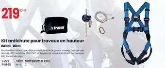 Au Forum du Bâtiment Tractel - kit antichute pour travaux en hauteur offre