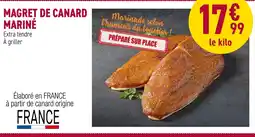 Carrefour Magret de canard mariné offre