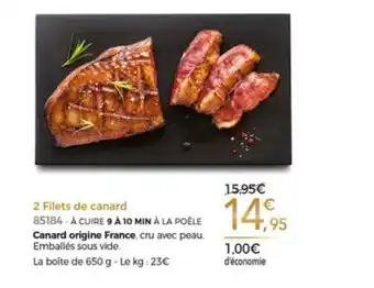 Thiriet 2 Filets De Canard offre