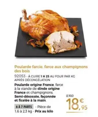Pourlarde Farcie. Farce Aux Champignons Des Bois