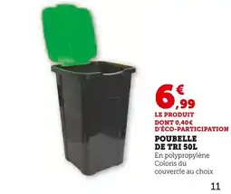 Super U Poubelle de tri offre