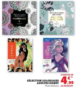 Super U Sélection coloriages adultes disney offre