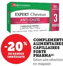 Super U Complements alimentaires capillaires offre