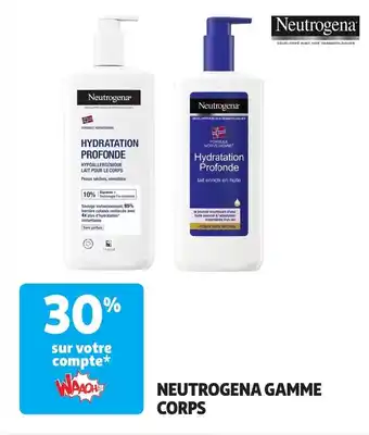 Auchan NEUTROGENA Gamme corps offre