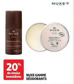 Auchan NUXE Gamme déodorants offre