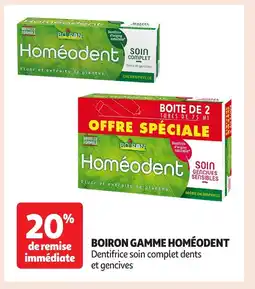 Auchan HOMÉODENT Boiron gamme offre