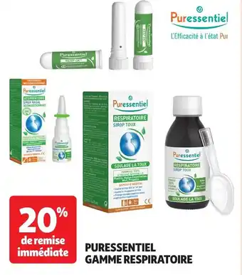 Auchan PURESSENTIEL Gamme respiratoire offre