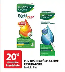 Auchan PHYTOSUN ARÔMS Gamme respiratoire offre