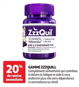 Auchan ZZZQUILL Gamme offre